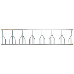 Fressgitter mit Palisadengittern - 5 m/7 Plätze