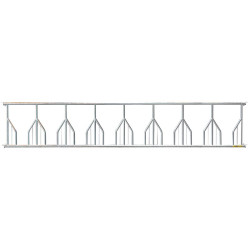 Fressgitter mit Palisadengittern - 6 m/8 Plätze