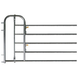 5-rohriges Einschubteil als Personendurchgang oder Kälberschlupf