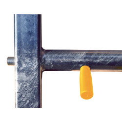 Ø 48,3 mm 4-rohriges Einschubteil mit 2 automatischen Easylock Riegeln Ø 48,3 mm 4-rohriges Einschubteil mit 2 automatischen Easylock Riegeln