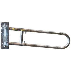 Ausziehbare 2-rohrige Rücklaufsperre für Tierdurchgang oder Treibgang Ausziehbare 2-rohrige Rücklaufsperre für Tierdurchgang oder Treibgang