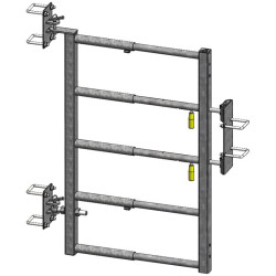 Ausziehbare 5-rohrige kleine Tür mit EASYLOCK-Riegel für Tierdurchgang