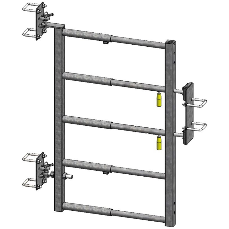 Ausziehbare 5-rohrige kleine Tür mit EASYLOCK-Riegel für Tierdurchgang
