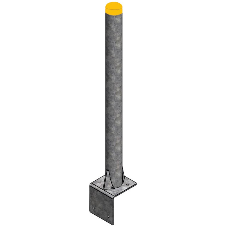 Ø 102 mm Pfosten ohne Befestigungen zum Aufdübeln pour pose sur muret