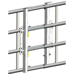 Système de réception de verrous pour barrières 4 ou 5 lisses