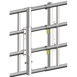 Système de réception de verrous pour barrières 4 ou 5 lisses