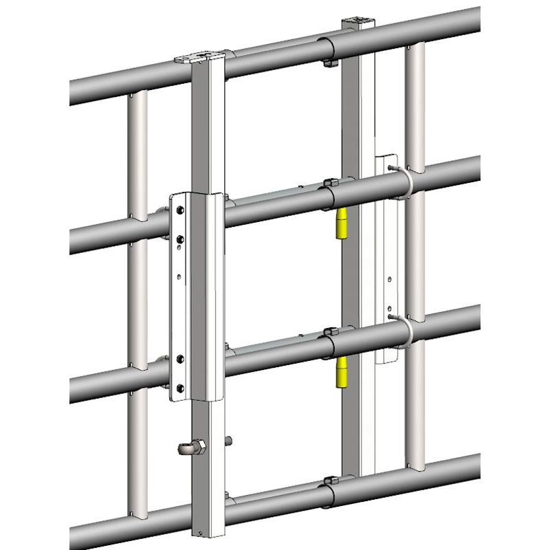 Système de réception de verrous pour barrières 4 ou 5 lisses