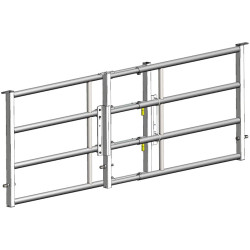 Système de réception de verrous pour barrières 4 ou 5 lisses