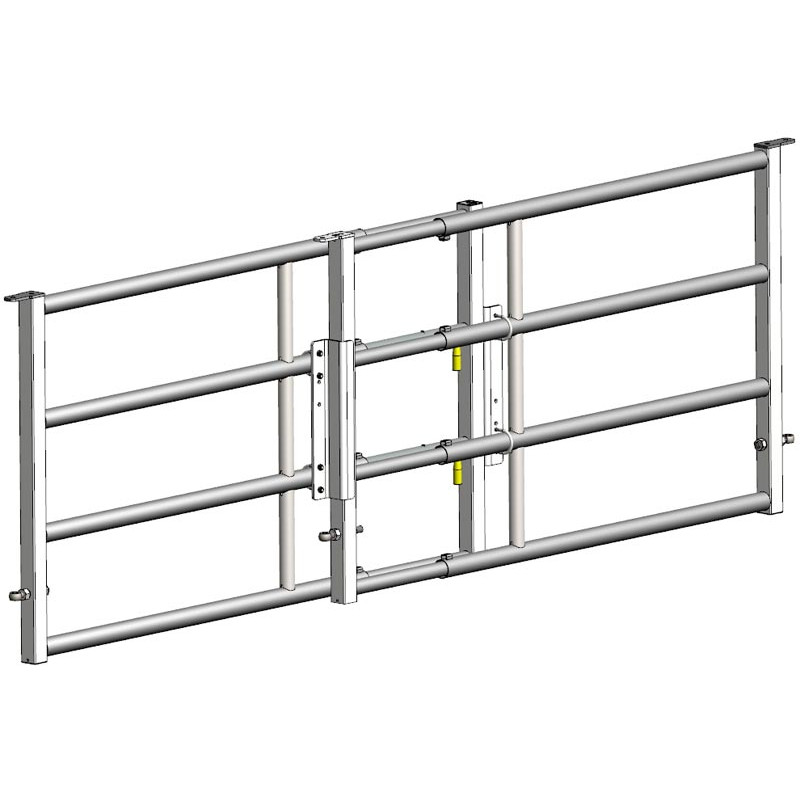 Système de réception de verrous pour barrières 4 ou 5 lisses