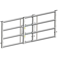 Système de réception de verrous pour barrières 4 ou 5 lisses