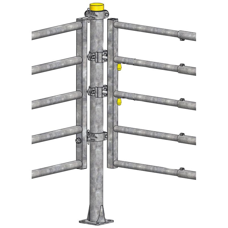 "EASYLOCK" 1/2 Schelle für Ø 102 mm Pfosten