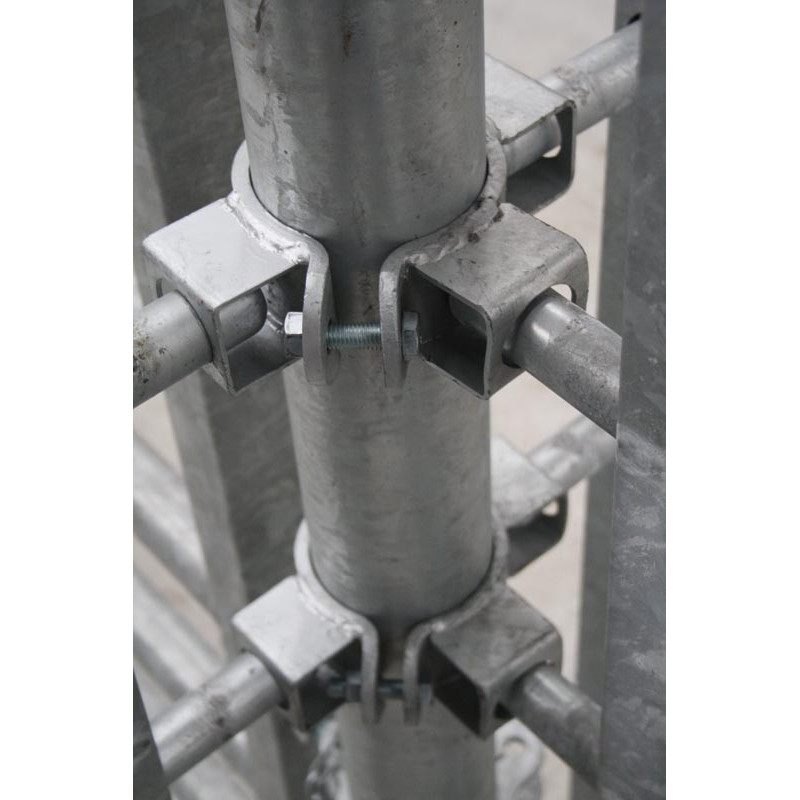 Ø 102 mm doppelte zentrierte 1/2 Standardriegelschelle im Winkel Ø 102 mm doppelte zentrierte 1/2 Standardriegelschelle im Winkel