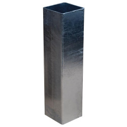 Eckige metallische Bodenhülse für 90 x 90 mm Vierkantpfosten 