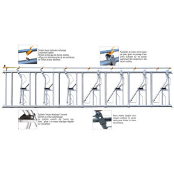 Komfort LR Selbstfangfressgitter - 4 m/5 Plätze Komfort LR Selbstfangfressgitter - 4 m/5 Plätze