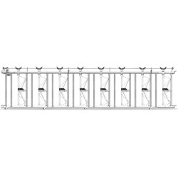 Komfort SRS Selbstfangfressgitter- 5 m/8 Plätze