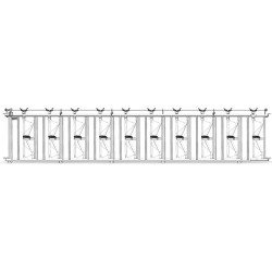 Komfort SRS Selbstfangfressgitter - 6 m/10 Plätze