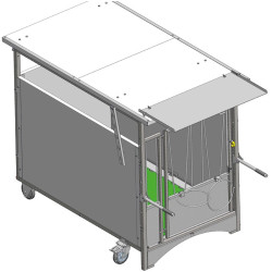 Faltbares Verdeck für PRO- und STANDARD-Rollkälberboxdächer
