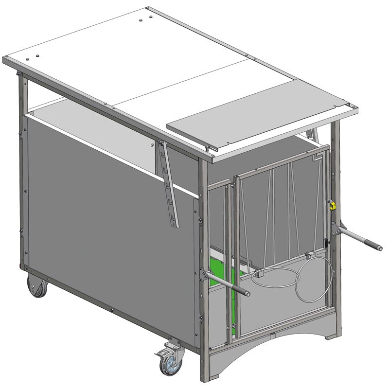 Faltbares Verdeck für PRO- und STANDARD-Rollkälberboxdächer