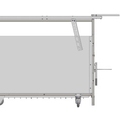 Faltbares Verdeck für PRO- und STANDARD-Rollkälberboxdächer