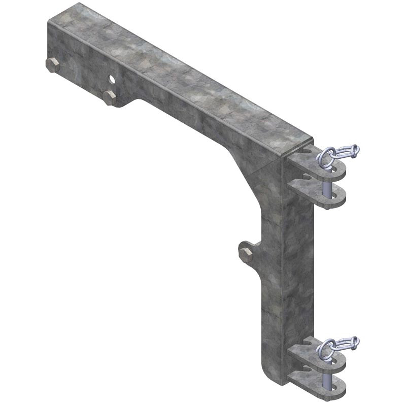2-rohriger ausziehbarer Nackenriegel Träger für „Continental“ und „Atlantik“ Liegeboxenbügel 2-rohriger ausziehbarer Nackenriegel Träger für „Continental“ und „Atlantik“ Liegeboxenbügel