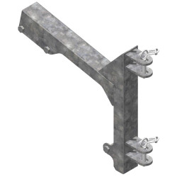 2-rohriger ausziehbarer Nackenriegel Träger für „Pazifik/Wohlfühl/Monofuß/Superkomfort/Europa“ Liegeboxenbügel