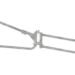 2-rohriger ausziehbarer Nackenriegel Träger für „Pazifik/Wohlfühl/Monofuß/Superkomfort/Europa“ Liegeboxenbügel