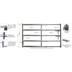0,90/2 m 5-rohriges Hauptteil 0,90/2 m 5-rohriges Hauptteil