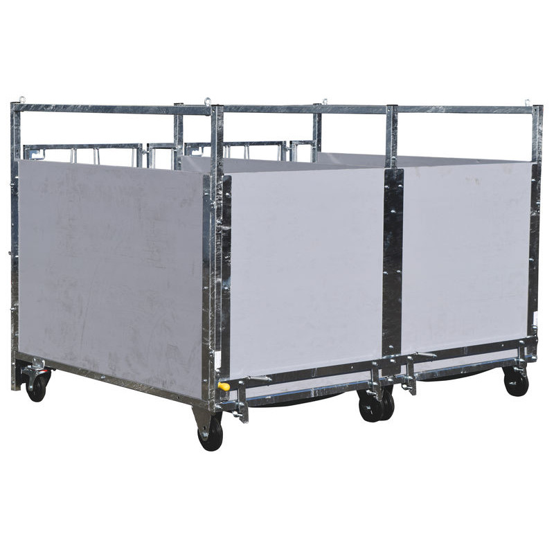 Fahrbare kälberbox STD - PVC - Ausführung DUO