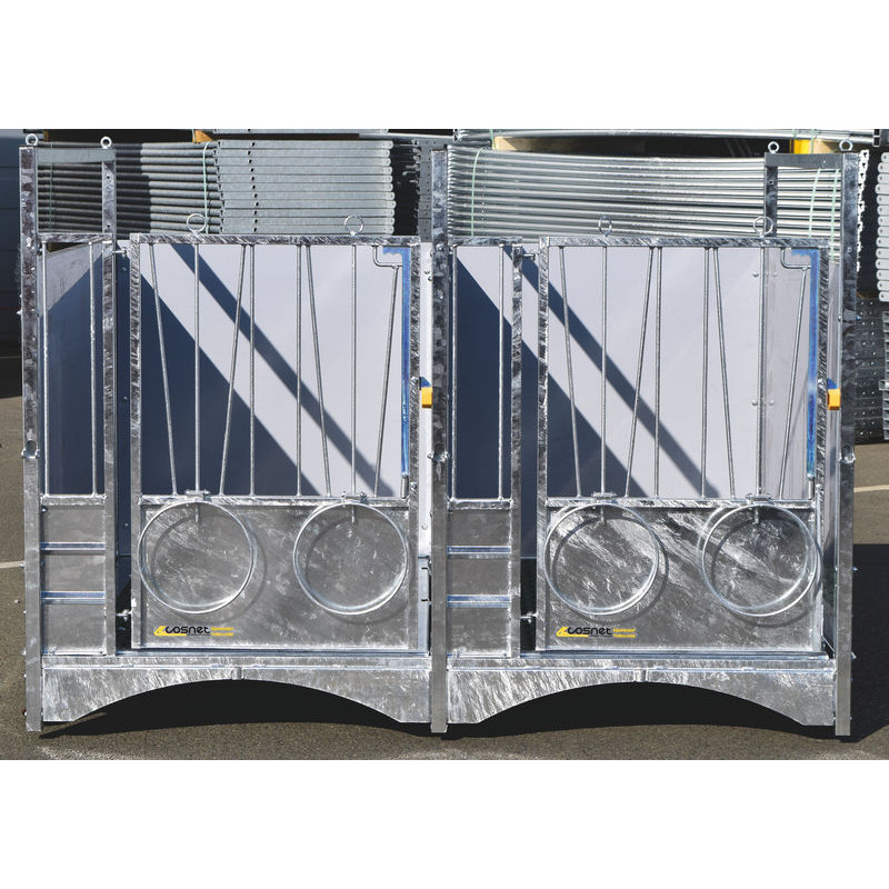 Fahrbare kälberbox STD - PVC - Ausführung DUO