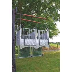 Fahrbare kälberbox STD - PVC - Ausführung DUO
