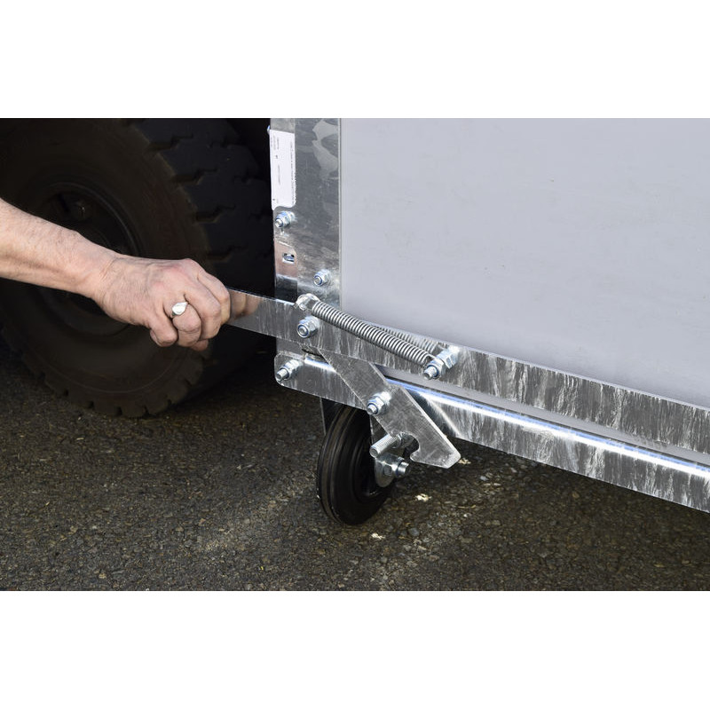 Kippmechanismus für kälberbox spaltendboden standard PVC einfach
