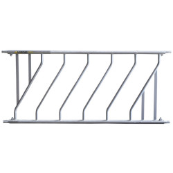2 Plätzen/2 m Schräges Selbstfangfressgitter JUNIOR Ø 42,4 mm