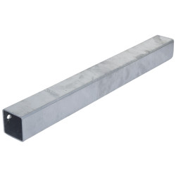 60x60 mm verstärktes Vierkantrohr zur Montage von Liegeboxenbügeln