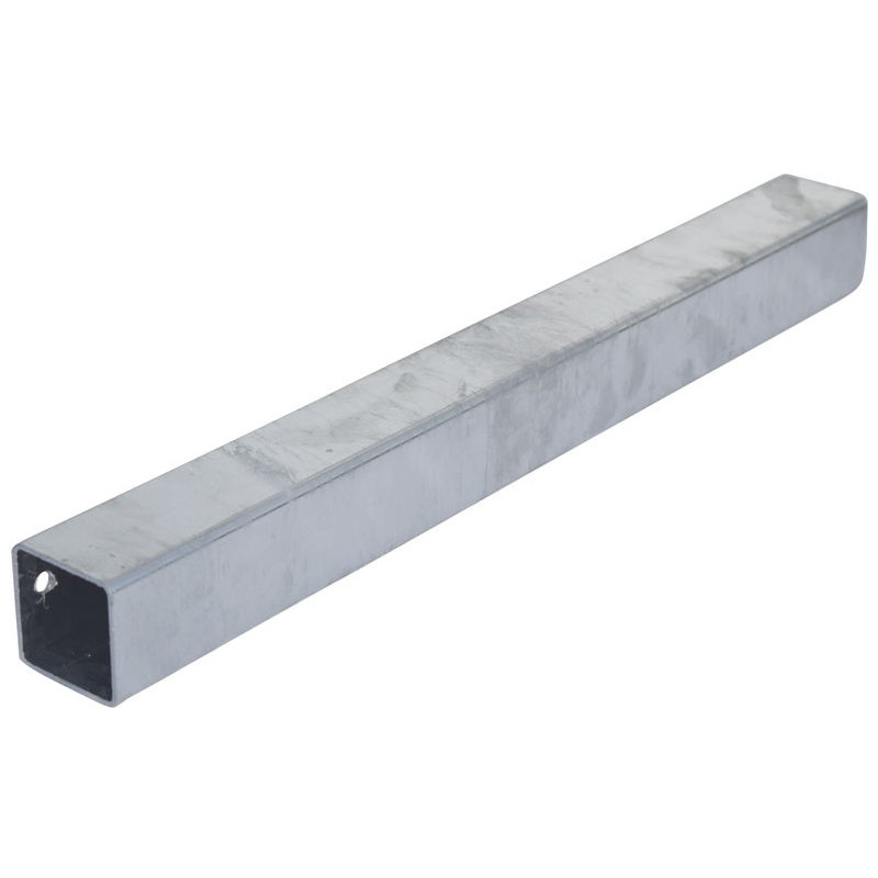 Weibliche Verbindungsmuffe für 60x60 mm verstärktes Vierkantrohr 