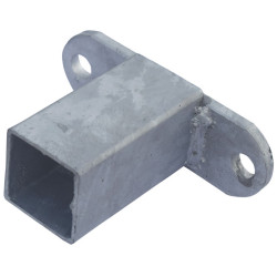 "T"-Befestigungsendstück für 60 x 60 mm Vierkantrohr