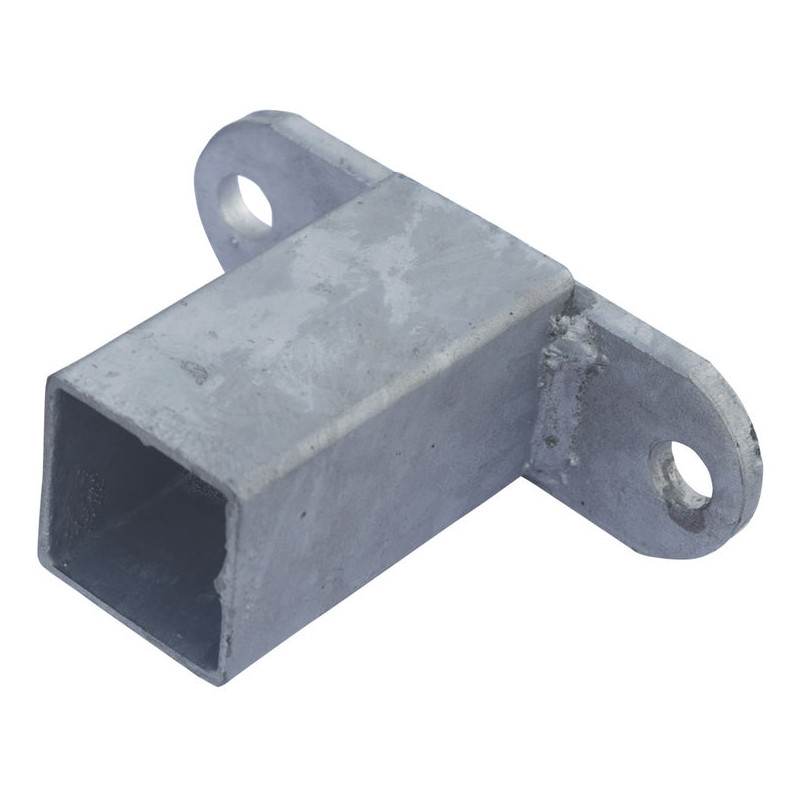 "T"-Befestigungsendstück für 60 x 60 mm Vierkantrohr