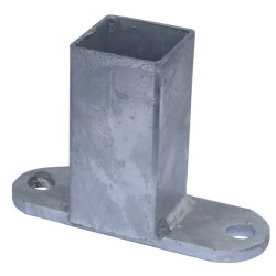 "T"-Befestigungsendstück für 60 x 60 mm Vierkantrohr