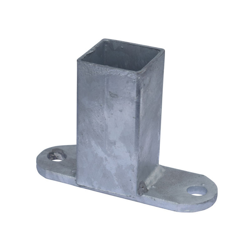 "T"-Befestigungsendstück für 60 x 60 mm Vierkantrohr
