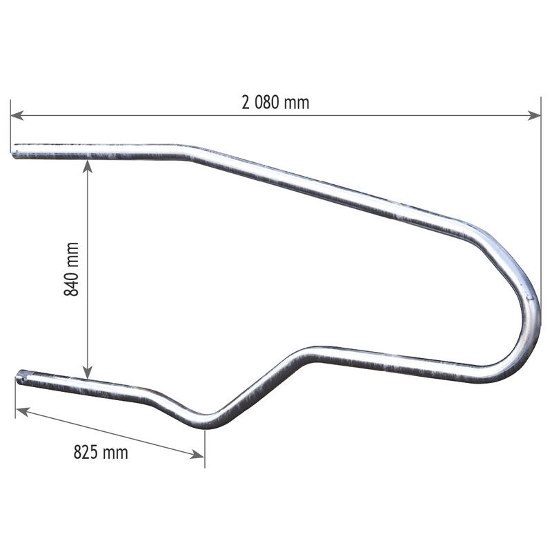 EUROPA Liegeboxenbügel für Großvieh L.2080 x B. 840 mm
