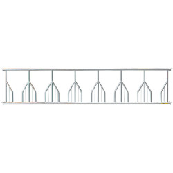Fressgitter mit Palisadengittern - 5 m/7 Plätze