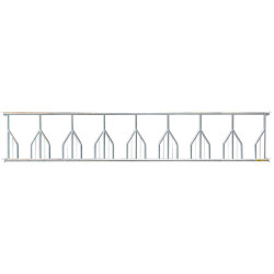 Fressgitter mit Palisadengittern - 6 m/8 Plätze