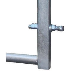 Ø 60 mm H. 0,79 m 3-rohriges ausziehbare Abtrennung zum Durchgang eines automatischen Gülleschiebers - 2/3 m Ø 60 mm H. 0,79 m 3-rohriges ausziehbare Abtrennung zum Durchgang eines automatischen Gülleschiebers - 2/3 m
