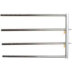 Ø 48,3 mm 4-rohriges Einschubteil mit 2 automatischen Easylock Riegeln