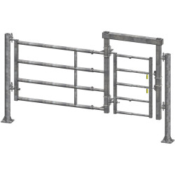 Ausziehbare 5-rohrige kleine Tür mit EASYLOCK-Riegel für Tierdurchgang Ausziehbare 5-rohrige kleine Tür mit EASYLOCK-Riegel für Tierdurchgang