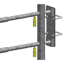 Ausziehbare 5-rohrige kleine Tür mit EASYLOCK-Riegel für Tierdurchgang Ausziehbare 5-rohrige kleine Tür mit EASYLOCK-Riegel für Tierdurchgang