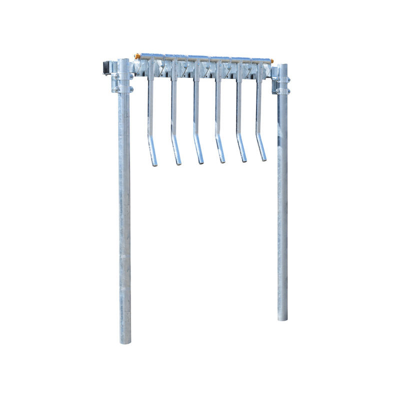 Fingergattermodul mit einzubetonierenden Ø 102 mm Pfosten Fingergattermodul mit einzubetonierenden Ø 102 mm Pfosten