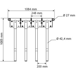 Finger-Gate-Set für Einschubteil mit Tierdurchgang Finger-Gate-Set für Einschubteil mit Tierdurchgang