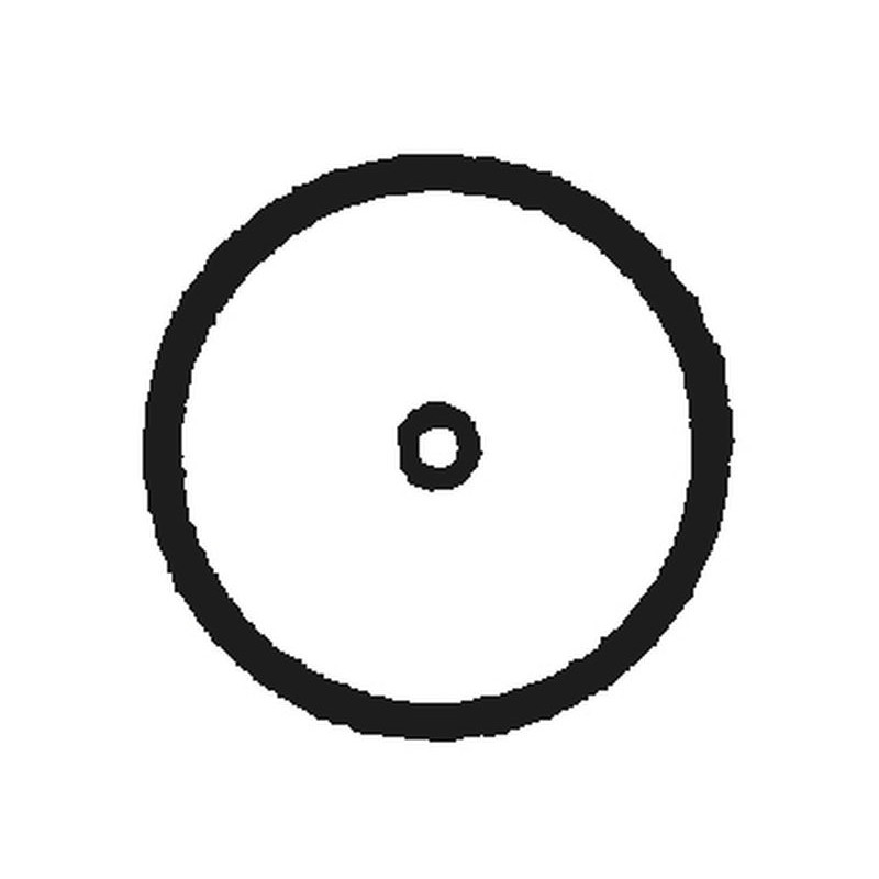 Ø 102 mm Pfosten ohne Befestigungen zum Einbetonieren - H. 2,13 m - Wandstärke 4 mm