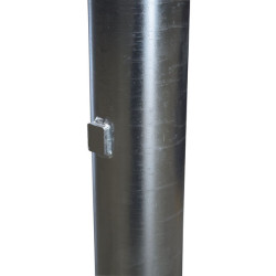 Ø 102 mm Pfosten ohne Befestigungen zum Einbetonieren - H. 1,68 m - Wandstärke 4 mm Ø 102 mm Pfosten ohne Befestigungen zum Einbetonieren - H. 1,68 m - Wandstärke 4 mm