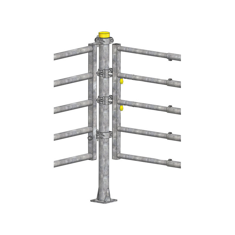 "EASYLOCK" 1/2 Schelle für Ø 102 mm Pfosten